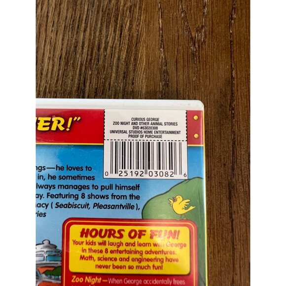 Curious George Zoo Night DVD 2006 Animated Movie Kids TV Series PBS Pre-Owned - Picture 3 of 4